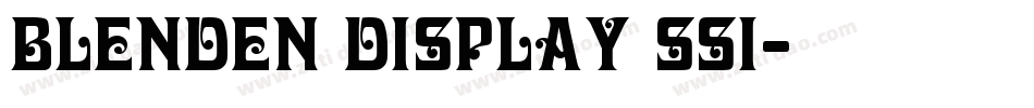 Blenden Display SSi字体转换